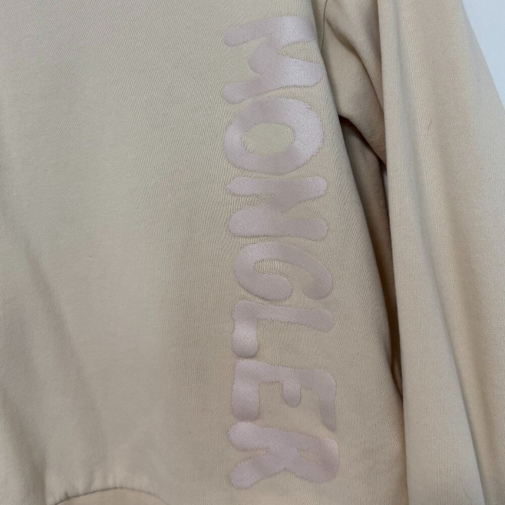 Moncler Beige Hoodie & Joggers Logo Lounge Set M | $1,250 Retail